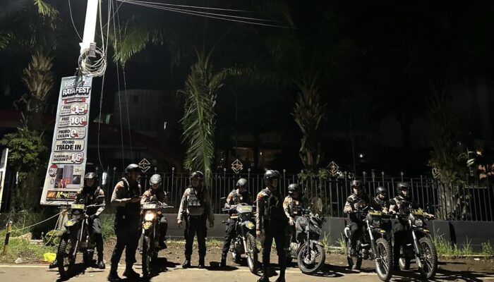 Cegah Geng Motor, Samapta Polrestabes Makassar Gencarkan Patroli Dini Hari