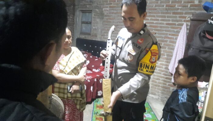 Polsek Tamalate Sigap Datangi TKP Pengancaman Parang Berujung Maut di Makassar