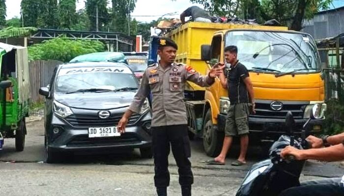Antrean Truk Sampah di TPA Tamangapa Picu Kemacetan, Polisi Turun Atur Lalu Lintas