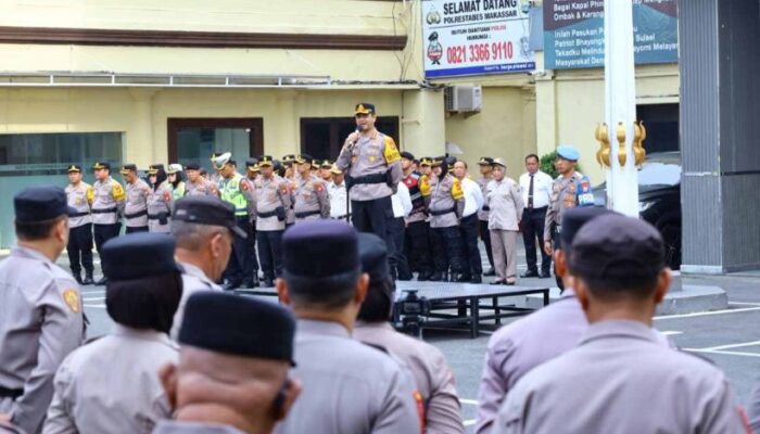 Kapolrestabes Makassar Ingatkan Personil Untuk Hindari Pelanggaran