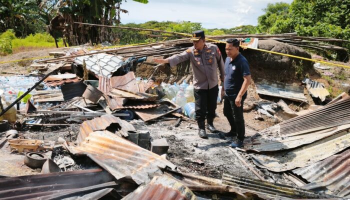 Kebakaran Gubuk di Antang Tewaskan Lansia, Polisi Lakukan Olah TKP dan Selidiki Penyebab