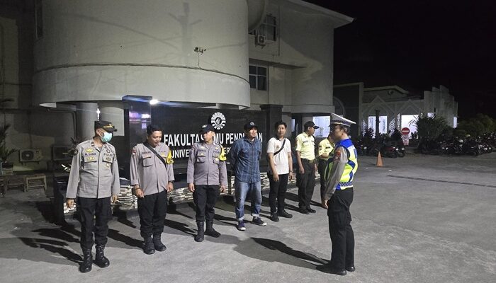 Personel Polsek Rappocini Amankan Inagurasi Himpunan FIP UNM di Makassar