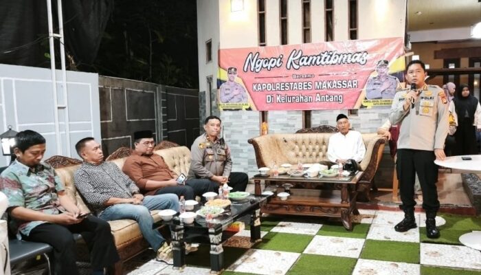 Ngopi Kamtibmas, Wakapolrestabes Makassar Serap Aspirasi Warga Antang