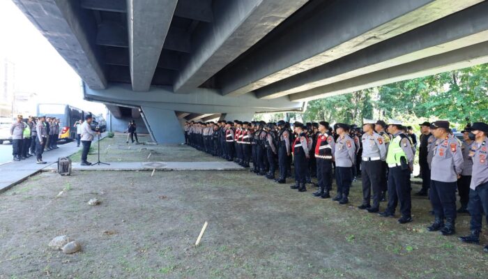 Polrestabes Makassar Apel Kesiapan Pengamanan Aksi Unjuk Rasa, Polisi Tegaskan Larangan Membawa Senjata