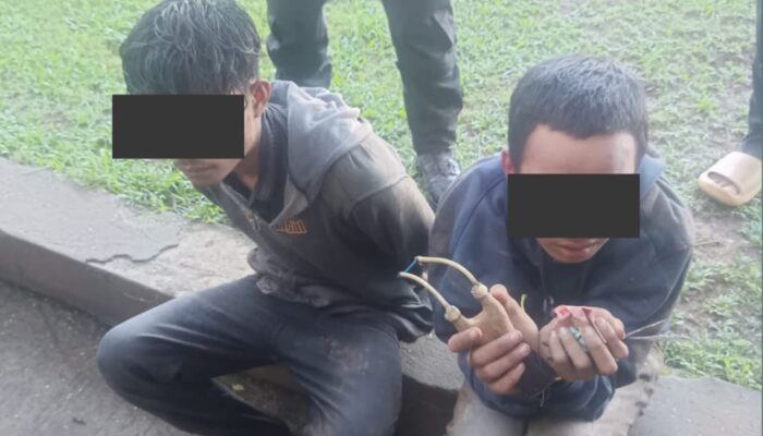 Polsek Tamalanrea Amankan Dua Pemuda Diduga Hendak Mencuri di Kawasan Tallasa City