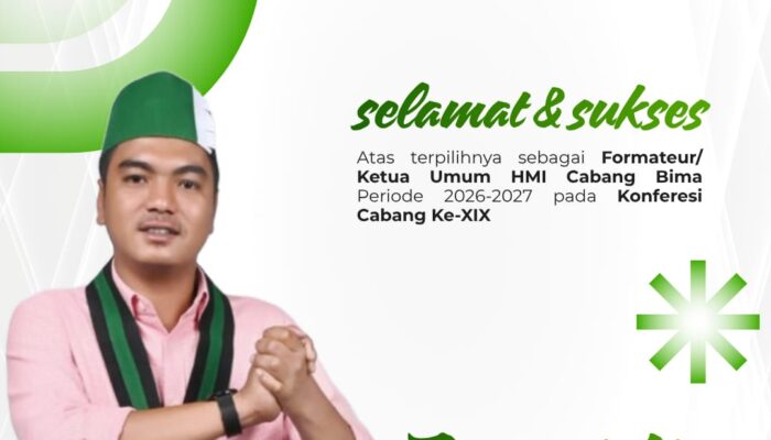 SELAMAT KEPADA SODARA JURAIDIN ATAS TERPILIHNYA SEBAGAI FORMATEUR/KETUA UMUM HMI CABANG BIMA PADA KONFERENSI CABANG YANG KE XIX ‎