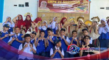 SMP Negeri 22 Makassar Gelar Kegiatan Seni Karya Bertema “Aku Cinta Indonesia”