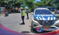 Personel Satlantas Jeneponto Lakukan Pengaturan Arus Lalu Lintas di Sejumlah Titik Rawan