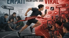 Di era media sosial, kecepatan menyebarkan informasi sering kali mengalahkan kepedulian untuk memahami dan merasakan kondisi sesama.