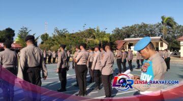 Personel Polres Jeneponto Mengikuti Jam Pimpinan, Wakapolres Tekankan Kedisiplinan.