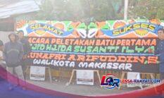PELETAKAN BATU PERTAMA MASJID HJ. IDA SUSANTI ILYAS DI JALAN HARIMAU MAKASSAR*