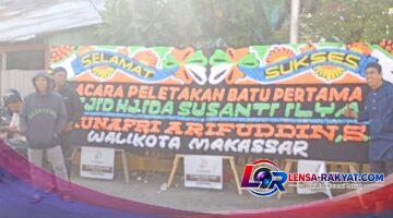 PELETAKAN BATU PERTAMA MASJID HJ. IDA SUSANTI ILYAS DI JALAN HARIMAU MAKASSAR*