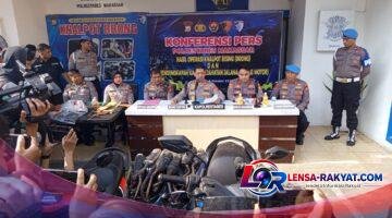 Polrestabes Makassar Amankan 340 Motor, 245 Knalpot Brong dan Ungkap Tawuran Geng Motor