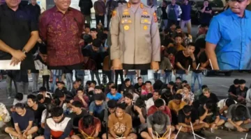 104 Orang Diamankan dalam Penggerebekan Kampung Borta, 98 Positif Narkoba